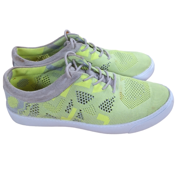 Clarks Somerset Glove Glitter Neon Green Sneakers Size 8.5 - Picture 2 of 12